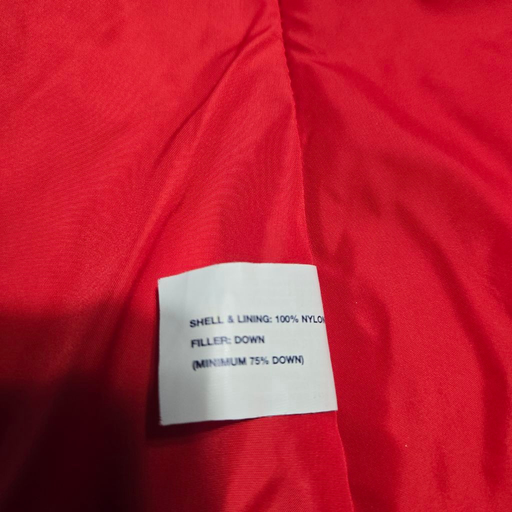 Women's GAP Down Orange Puffer Vest S EUC - Picture 7 of 11